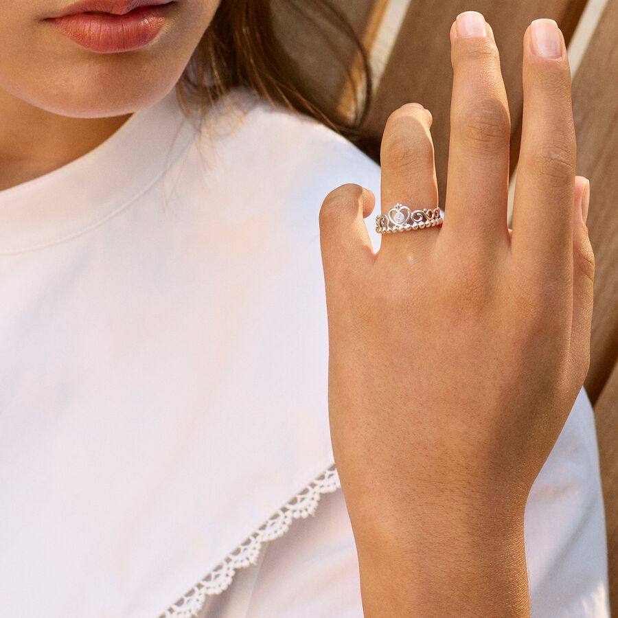 ANILLO CORONA PANDORA /PLATA 925 TALLA 7 Y TALLA 8