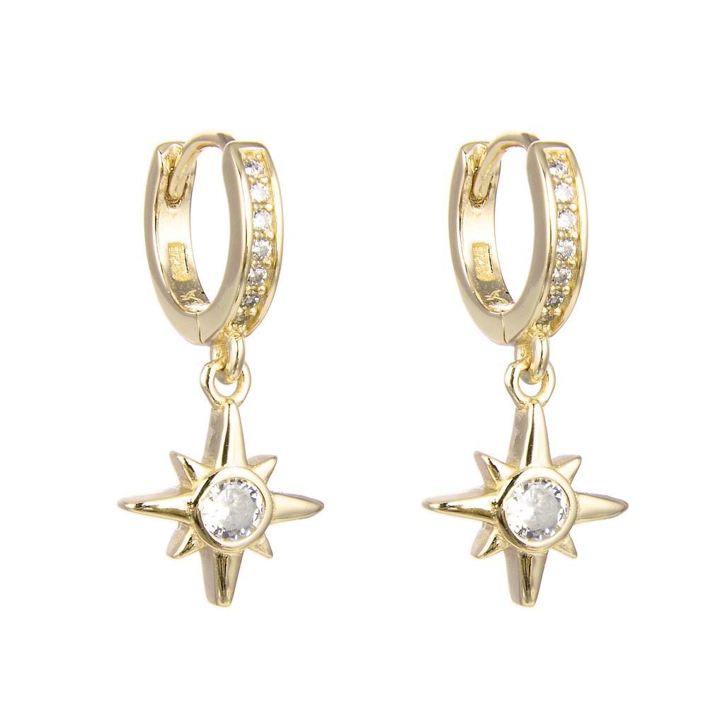 HUGGIES DE DIJE COLGANTE DE ESTRELLAS 12MM